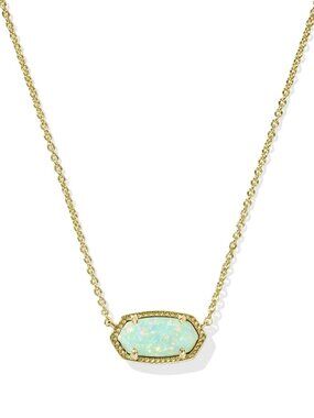 Elisa Gold Short Pendant Necklace